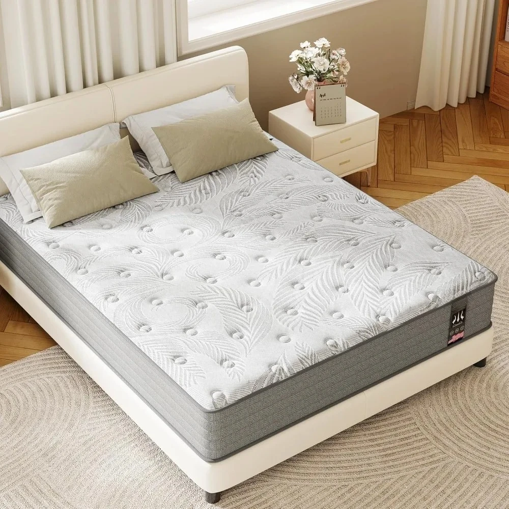 12 Inch Medium Firm Gel Infused Memory Foam and Pocket Spring Hybrid Mattresses Cool Sleep Relieving Pressure Relief.Customized - Image 2