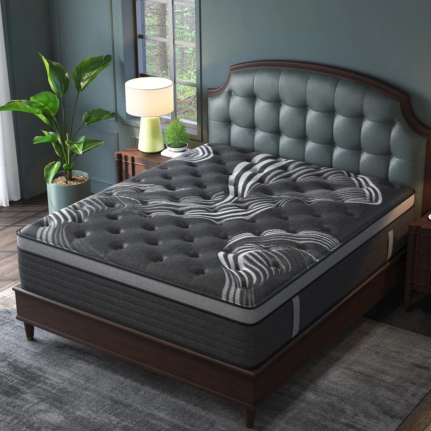 12"14" Gel Memory Foam Hybrid Pocket Spring Mattress Twin Full Queen King Bed Mattress In A Box, Medium Firm Motion Isolation - Image 3